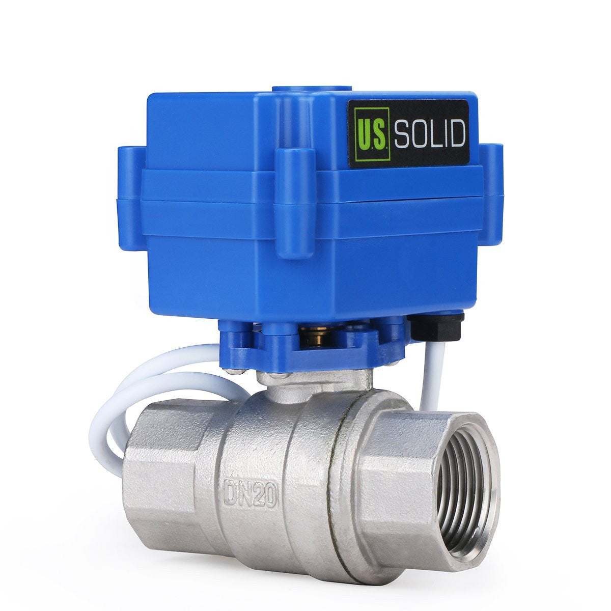 U.S. SOLID U.S. Solid JFMSV00008 Motorized Ball Valve 9-24 V AC/DC (3/4 inches)