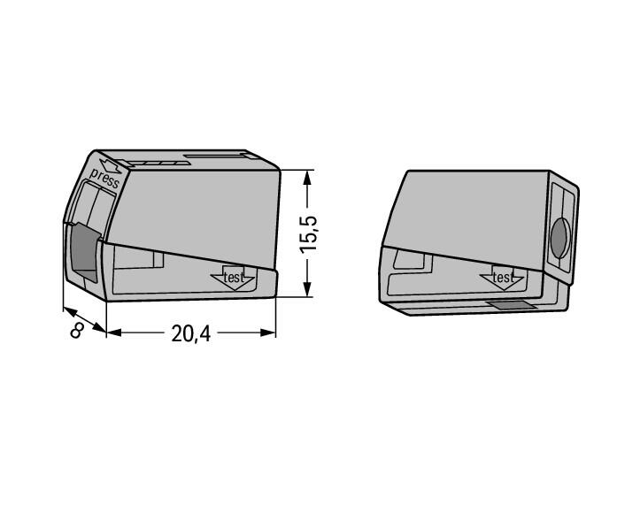 WAGO Wago 224-101 Lighting connector 24 A (1-2.5 mm2)