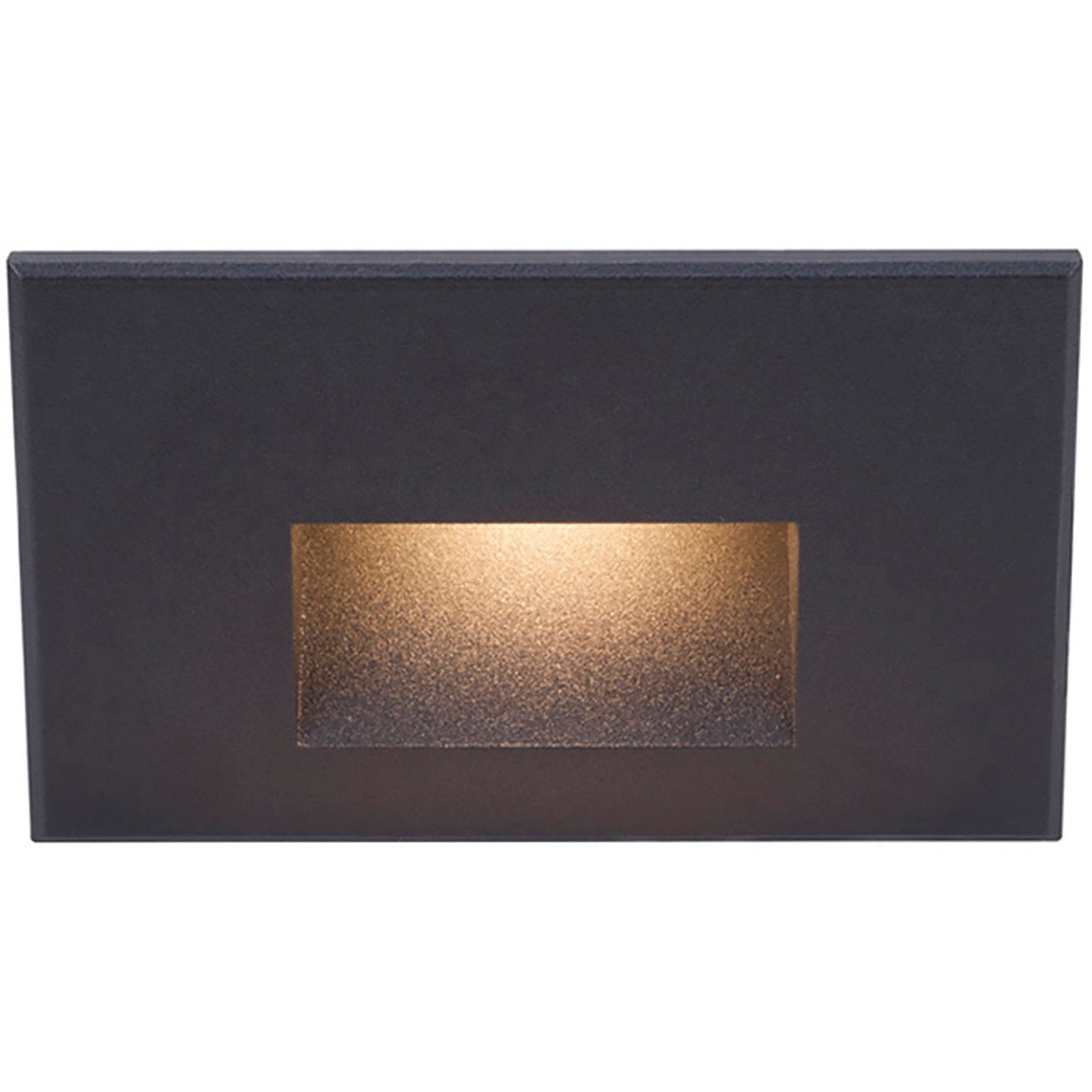 WAC LIGHTING Wac Lighting WL-LED100-C-BK LEDme 5 in LED Horizontal Scoop Step Light 3.9W (5 in)