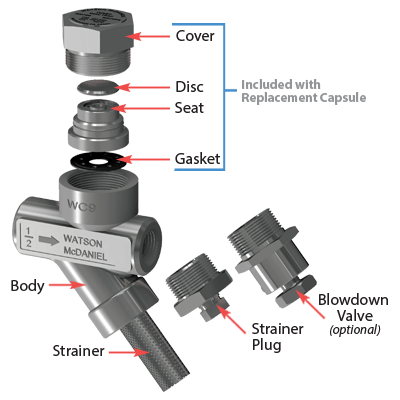 WATSON MCDANIEL Watson Mcdaniel TD700S-12-N Thermodynamic Steam Trap 1/2 inches NPT