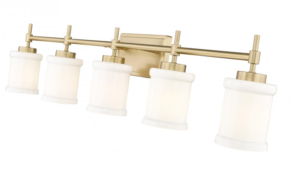 Z-LITE Z-Lite 622-5V-MGLD Cadoc 5-Light Vanity 5 x 60W (40.5 in) 622-5V-MGLD