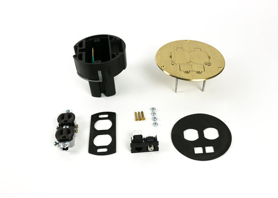 WIREMOLD Wiremold 863DPCOMAL Series Dual Service Floor Box 15A 125V (5-3/4 in x 3-1/2 in) 798009