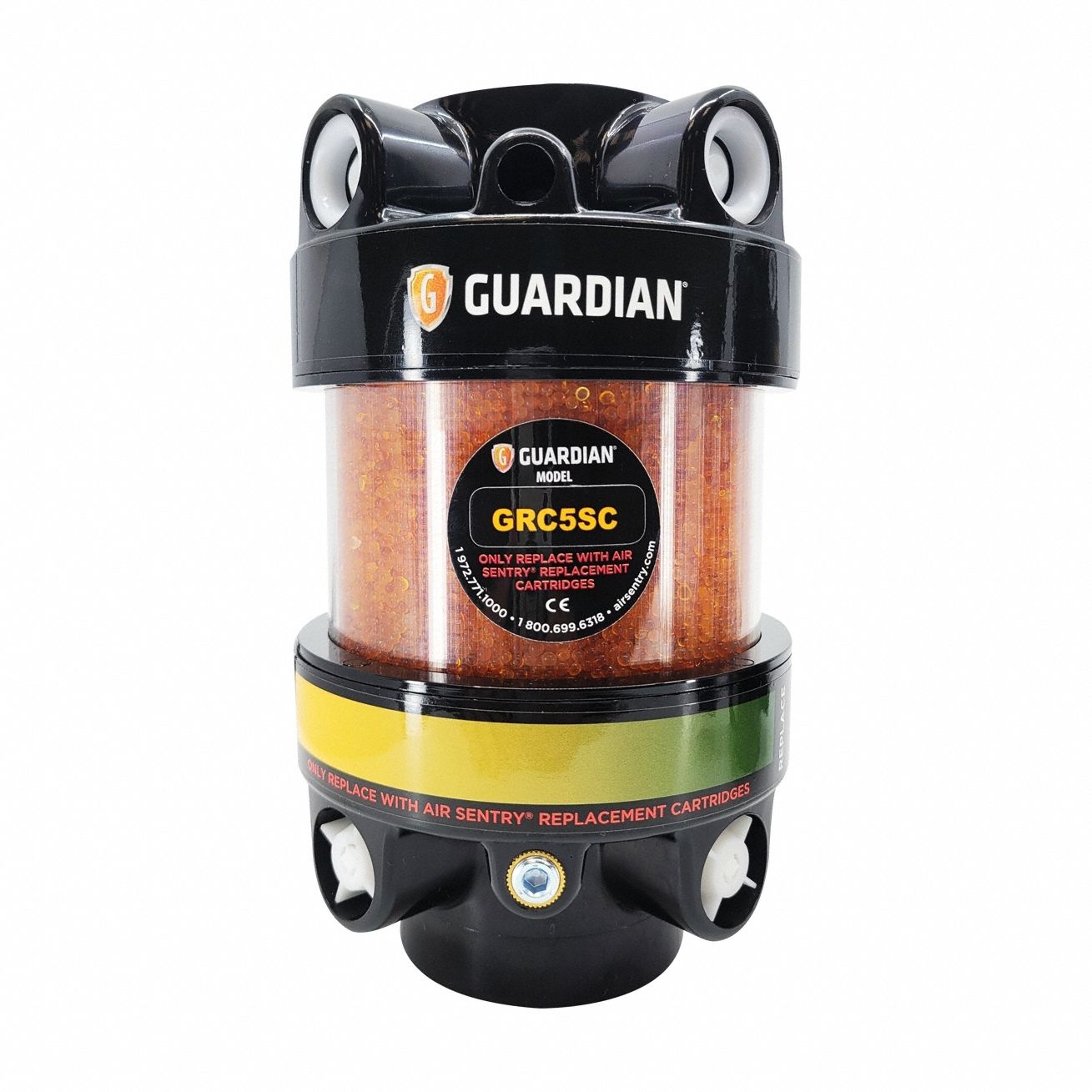 AIR SENTRY Air Sentry 095G5S1NC Guardian Desiccant Breather (5.125 in Dia x 9 in H)