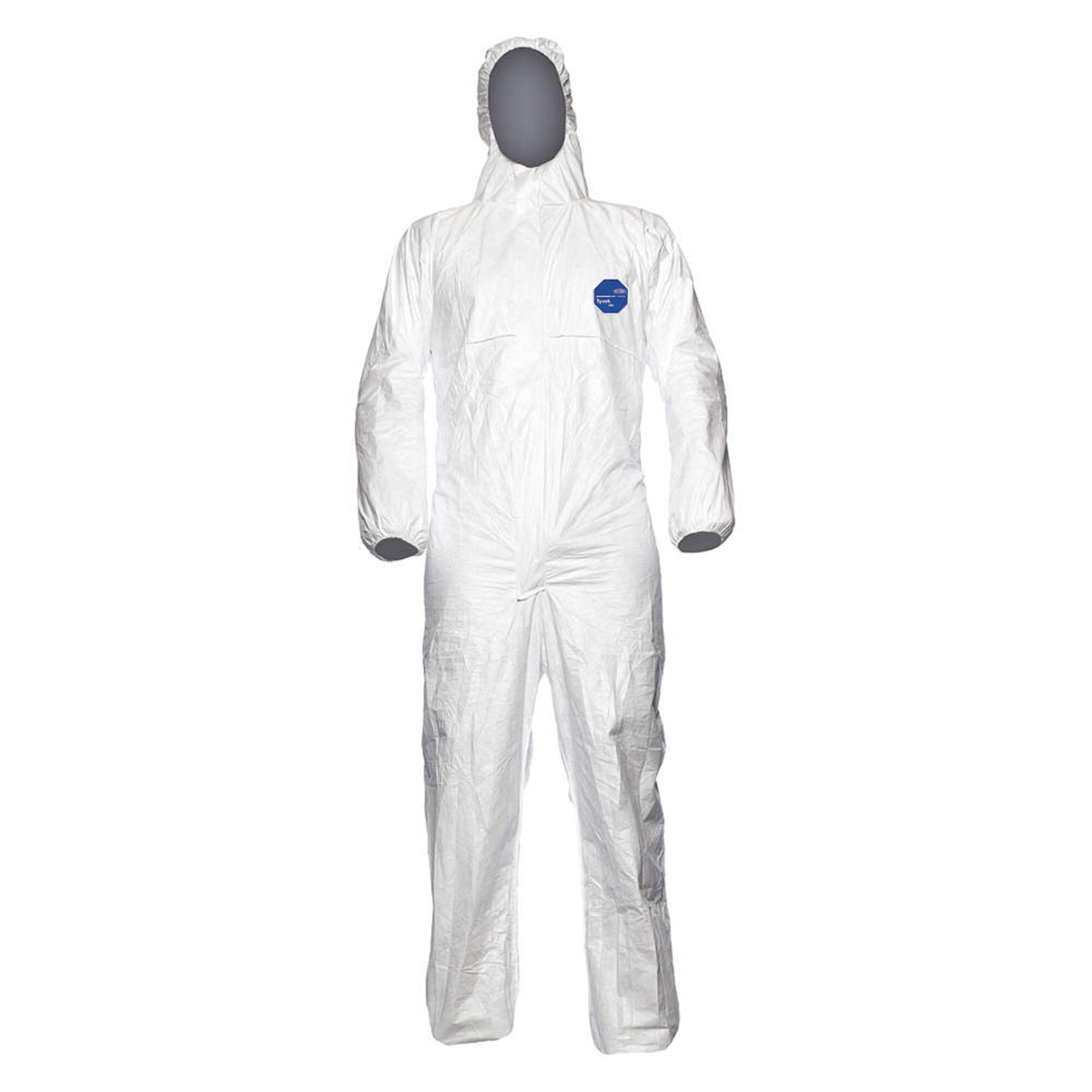 DUPONT Dupont TY198SWH2X0025LA Tyvek 500 Zipper Front Coverall Size 2XL (Bulk Packed) TY198SWH2X0025LA