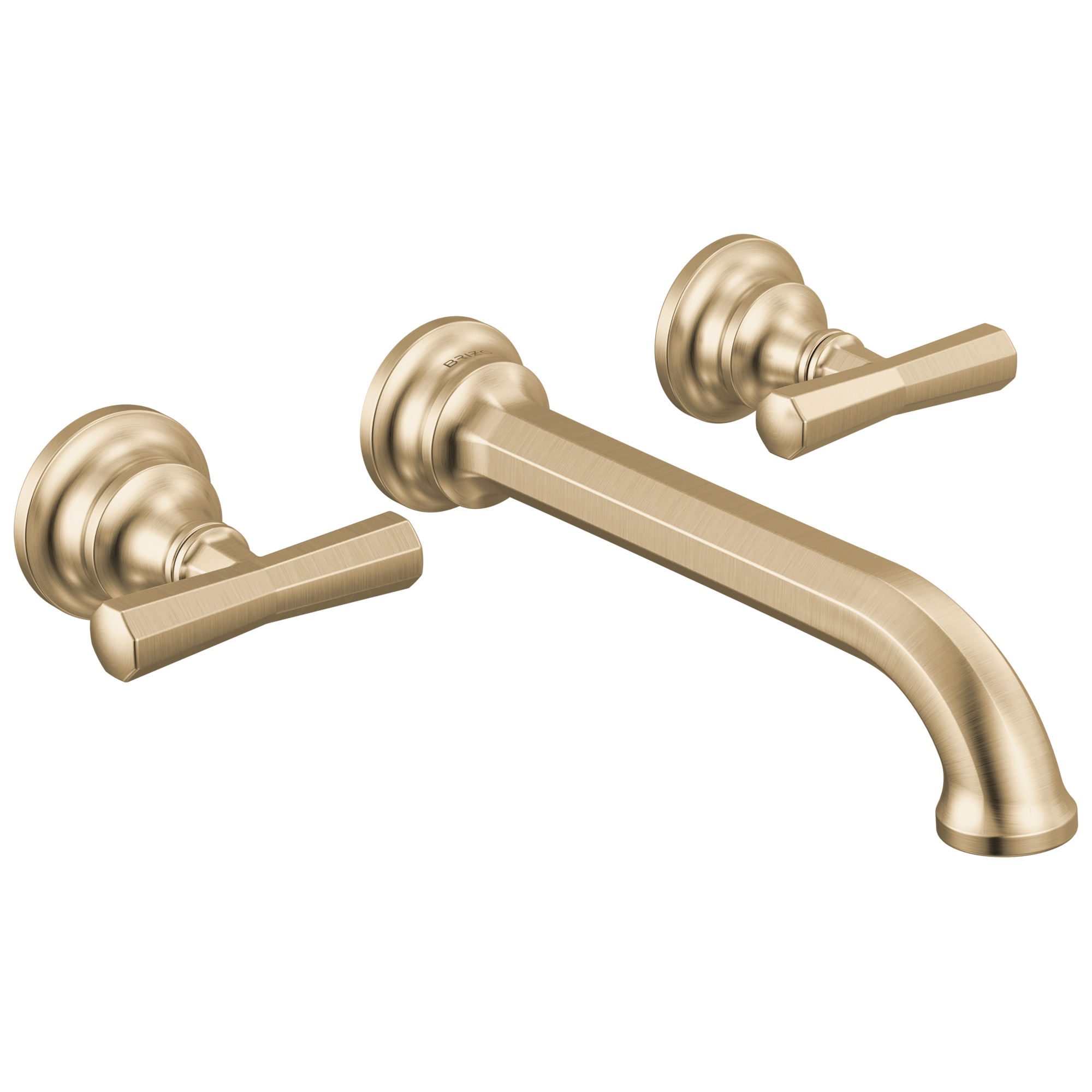 BRIZO Brizo T65865LF-GLLHP Two-Handle Wall Mount Lavatory Faucet 1.2 gpm (3-hole 8 inches installation)