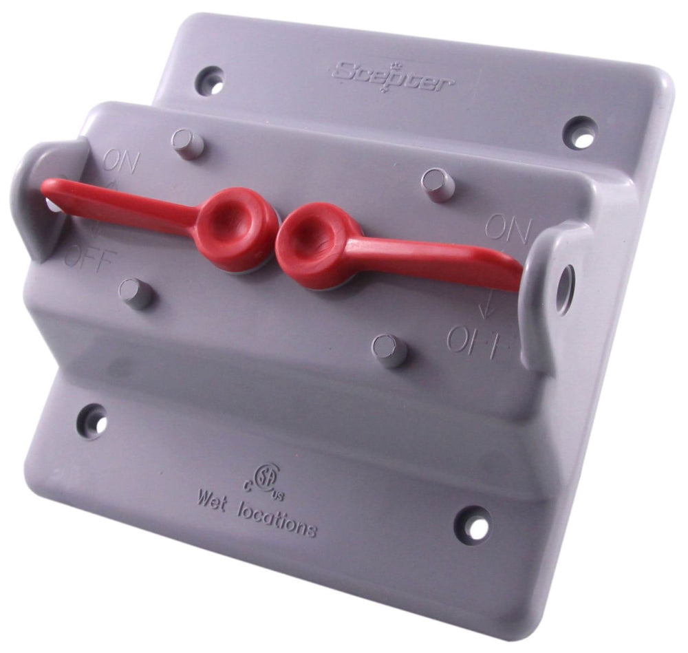 IPEX Ipex 077376 2-Gang Weather-Proof Tog Switch Cover (2-Gang)