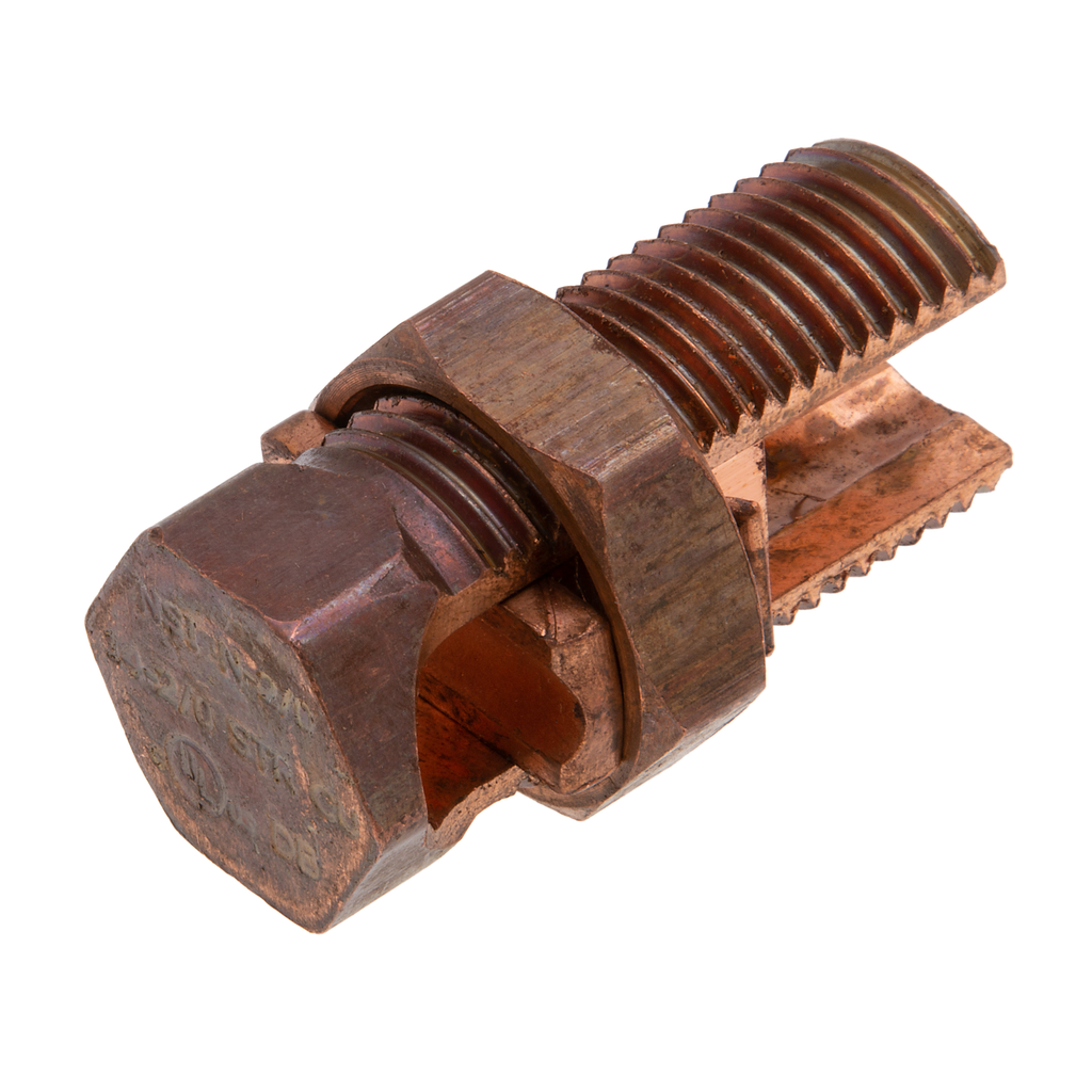 NSI INDUSTRIES Nsi Industries N-2/0 Copper Split Bolt Connector 600 Volt (2 Sol-2/0 Str)