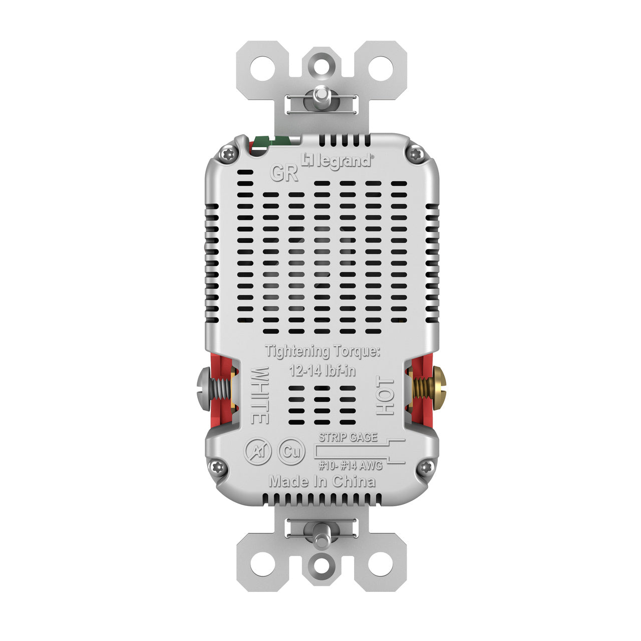LEGRAND Legrand TR20HUSBACRED Pass and Seymour USB Charger with Duplex Tamper-Resistant Receptacles 20 A 125 V Duplex