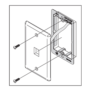 PHOENIX SUPPORT SYSTEMS Phoenix Support Systems LVP Low Voltage Mounting Plate for Existing Construction (Box of 100)