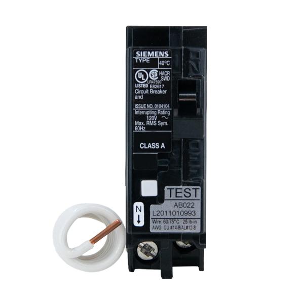 SIEMENS Siemens Q120AF 1-Pole 20 Amp 120 VAC 10 kA Arc Fault Circuit Interrupter (QA120AFC)