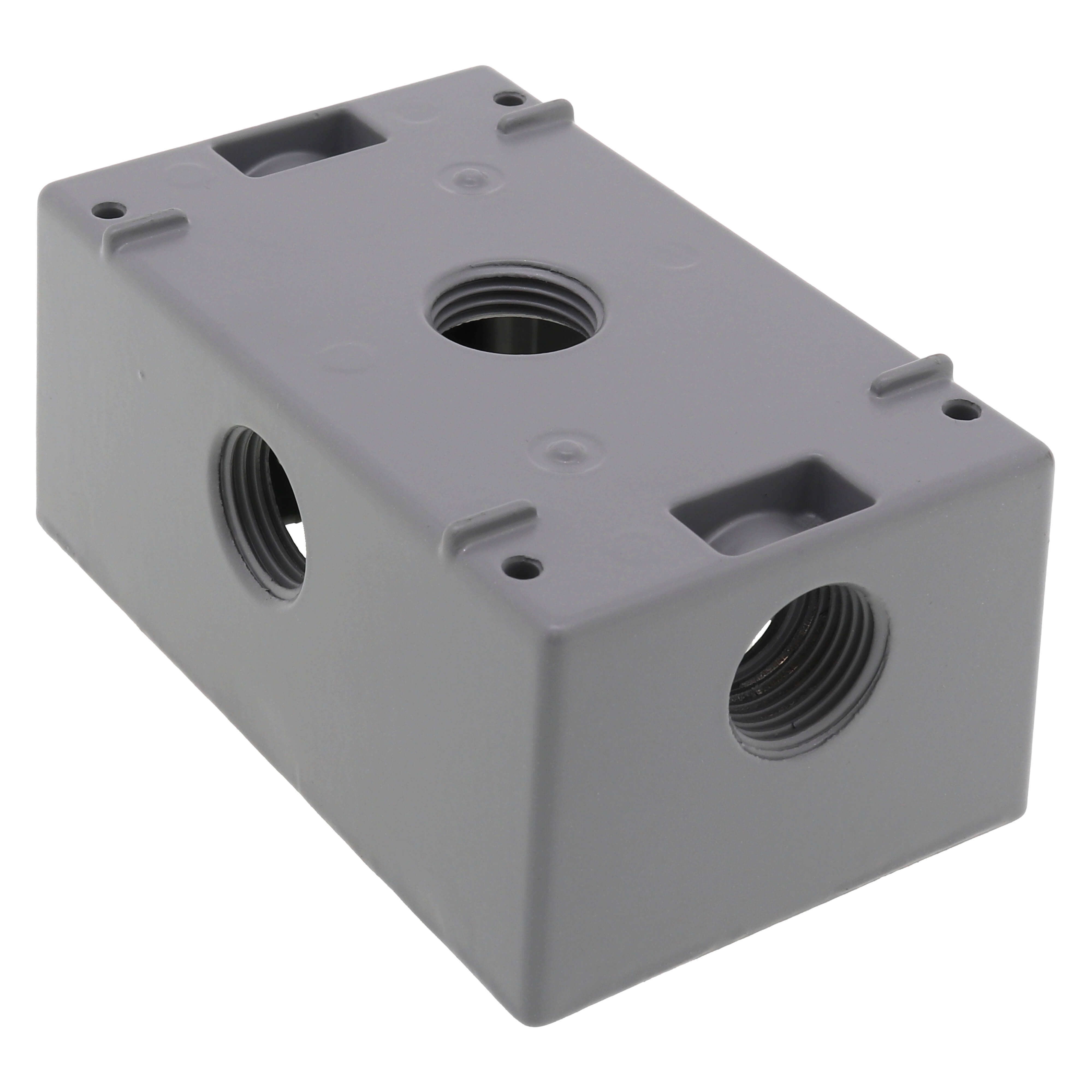 SOUTHWIRE Southwire WB1550X 1/2 inches 5-Hole Single Gang Weatherproof Box (Side)