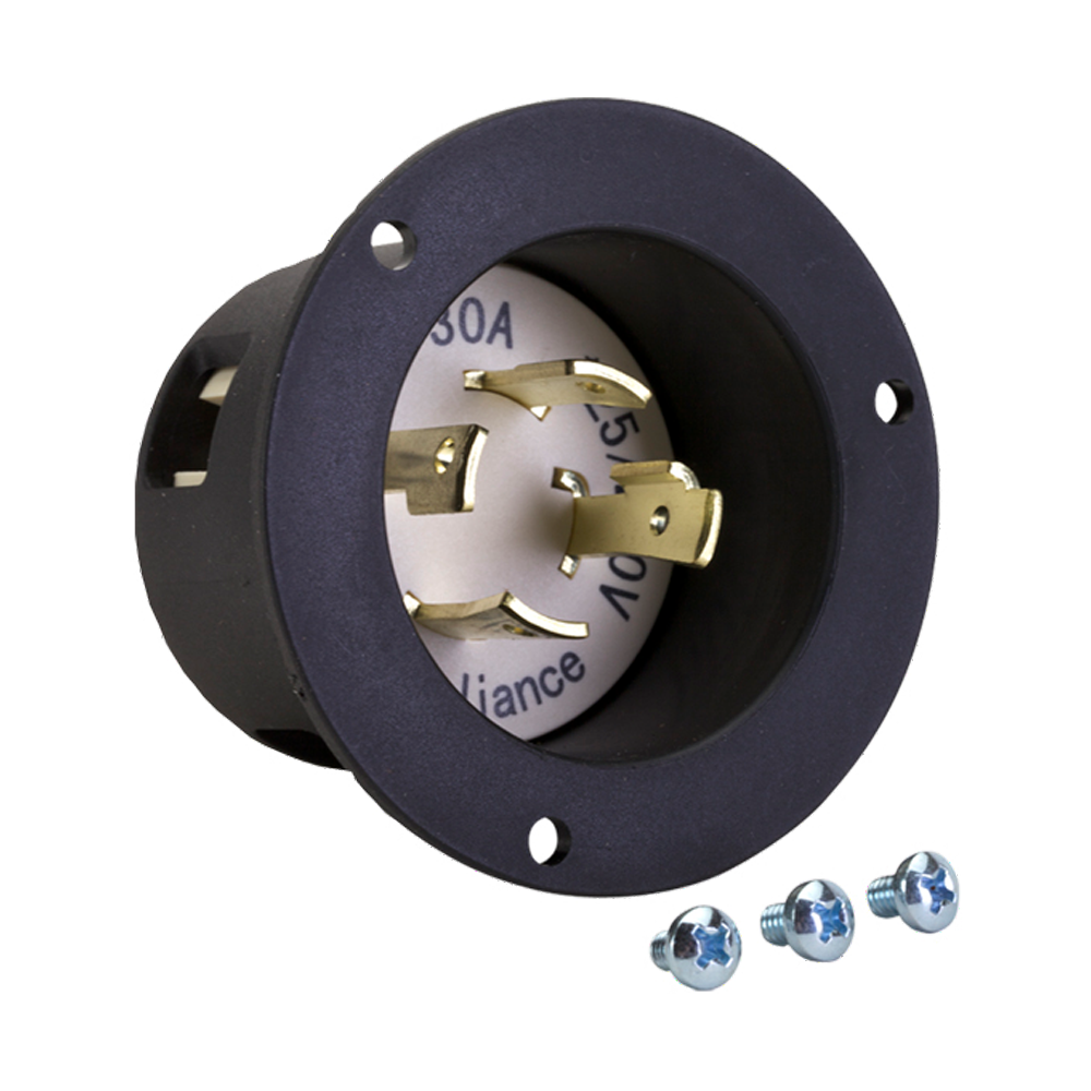 RELIANCE Reliance L1430F Flanged Power Inlet 30A (Round) RTCL1430F
