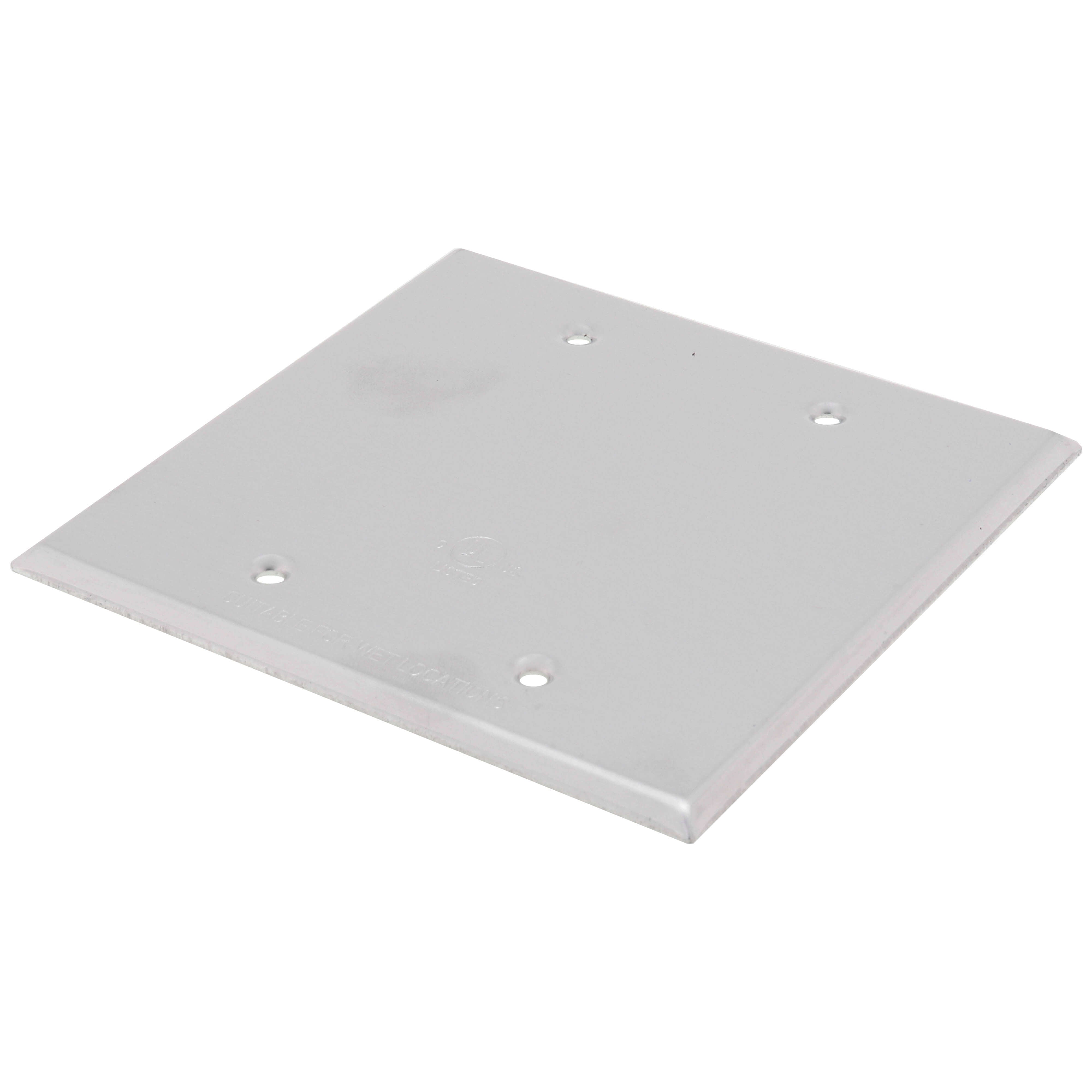 SOUTHWIRE Southwire WC2B 2-Gang Blank Weatherproof Cover (4.57 in x 4.62 in)