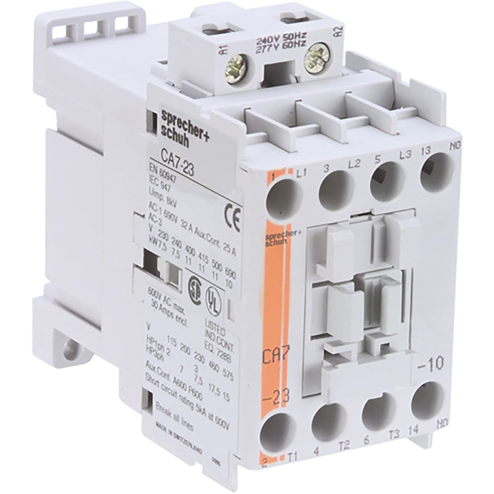 SPRECHER + SCHUH Sprecher + Schuh CA7-23-10-120-L22 Contactor 23A 120 VAC (3 Pole) 01DDAM0000H0004