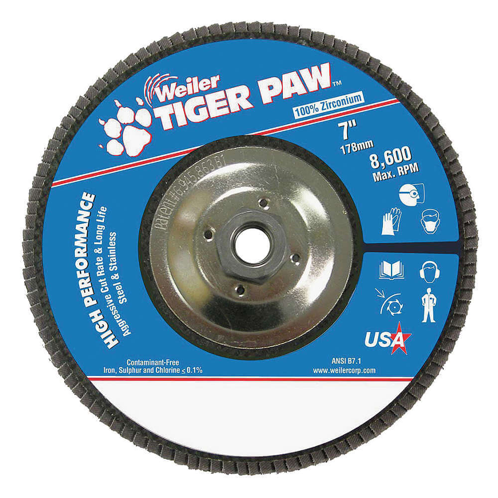WEILER Weiler 51149 Tiger Paw TY29 7 in Type 29 angled 10 per pack