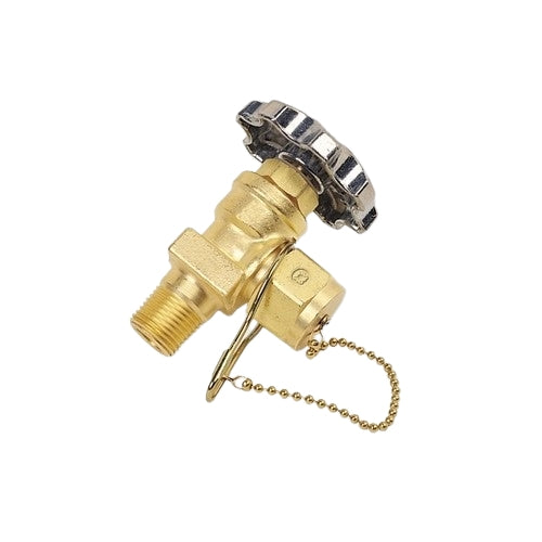 WESTERN ENTERPRISES Western Enterprises WSV-1-2DC 1 Outlet Brass Valve 1/2 in NPT x 7/8-14 LH