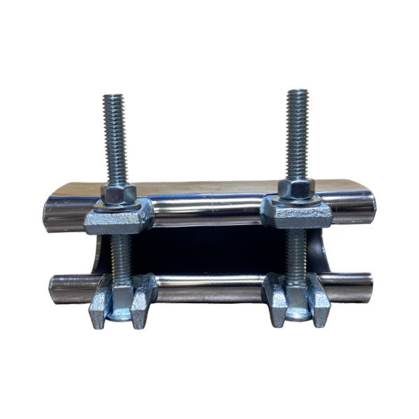 WAL-RICH Wal-Rich 2206216 2 1/2 inches x 6 inches Stainless Steel Wrap-Around Repair Clamp (Pack of 6)