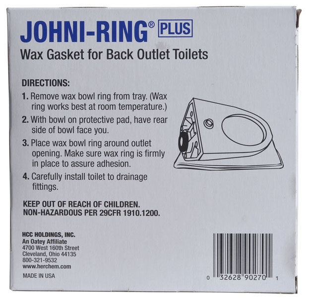HERCULES Hercules 90260 Johni-Ring Plus Urinal Wax Ring 2 Inch (Replaces 90-260)