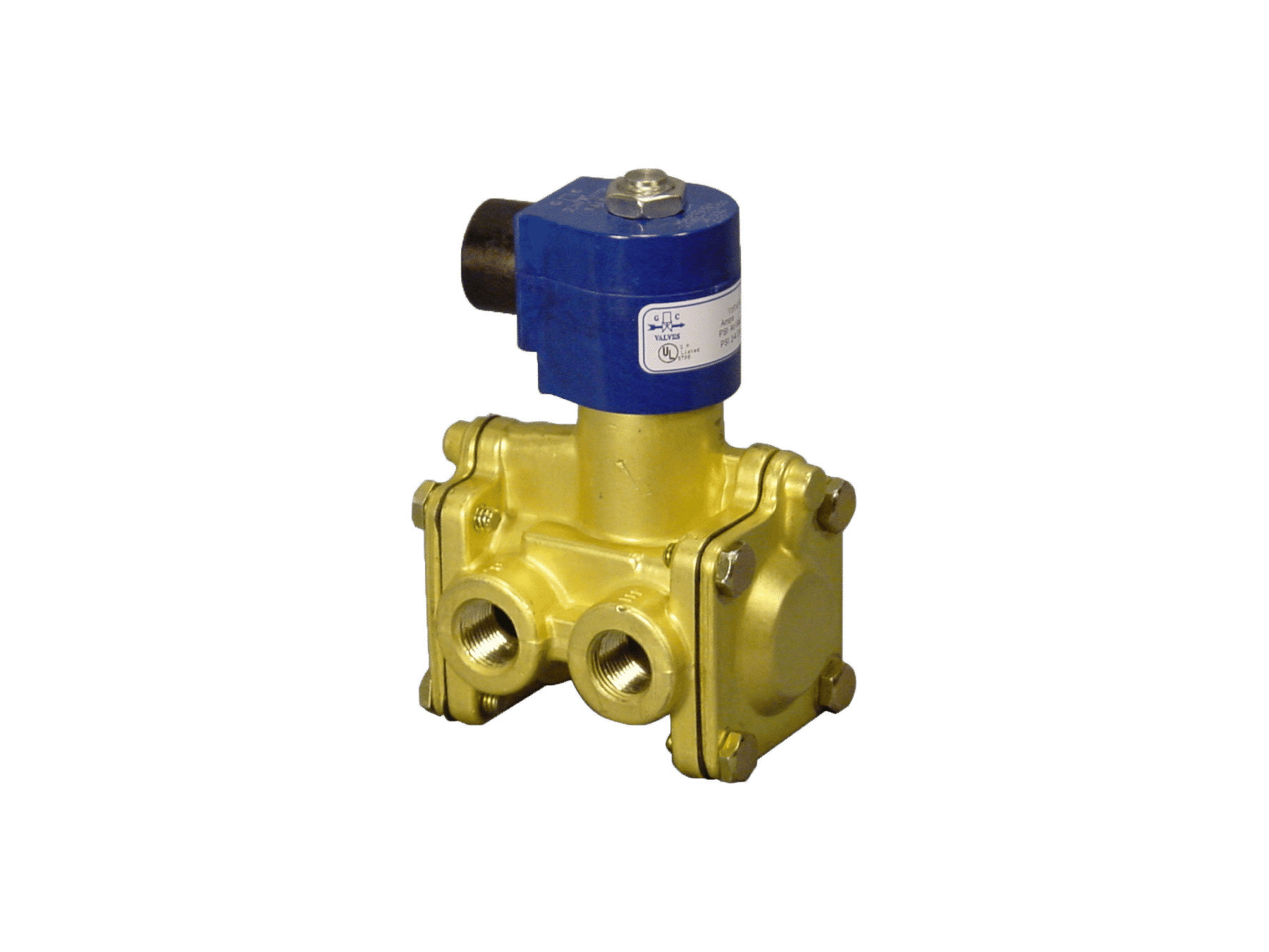 GC VALVES Gc Valves S203GH02N5DG4 S20 Series 3-Way Diaphragm Valve 110V/120V AC (1/2 inches NPT)