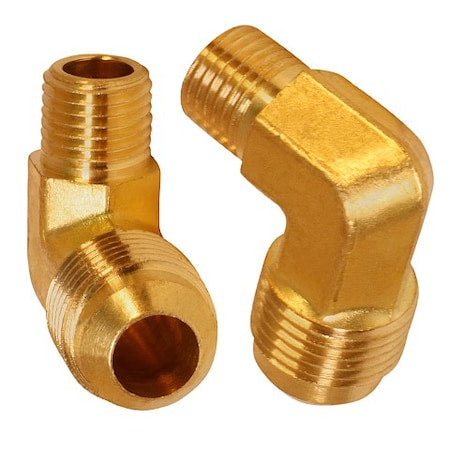 EVERFLOW Everflow F49R-1238 1/2 inches OD x 3/8 inches MIP reducing elbow brass flare fitting (5 per bag)