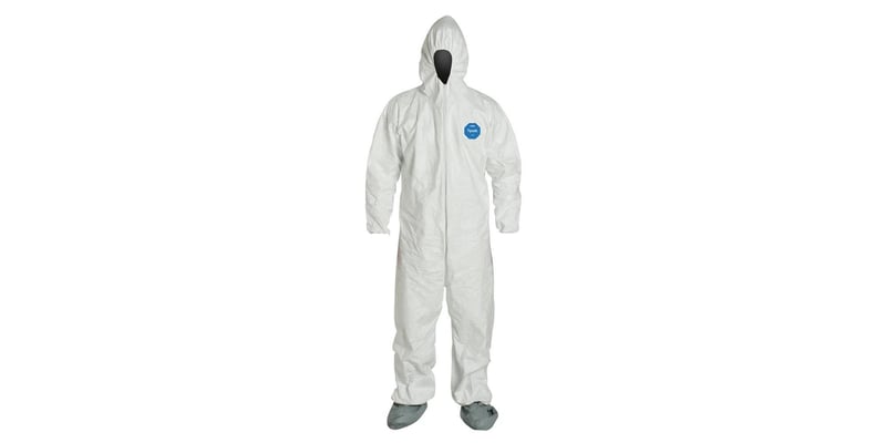 DUPONT Dupont TY122SWH3X0006G1 Disposable Coveralls Tyvek 400 3XL Pack of 6 Replacement 5HH45