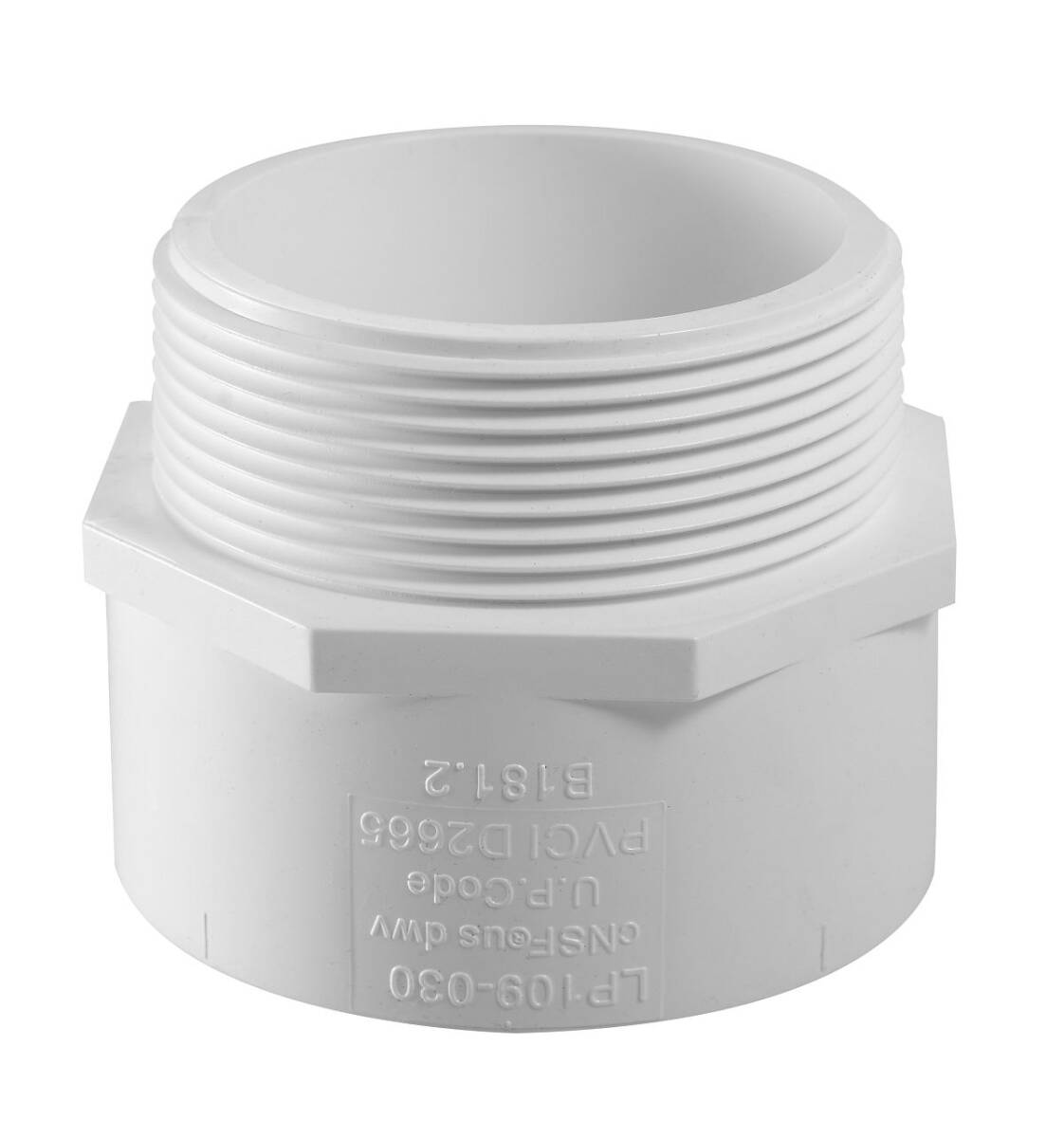 LESSO Lesso LP109-030 PVC DWV Male Adapter (3 in)