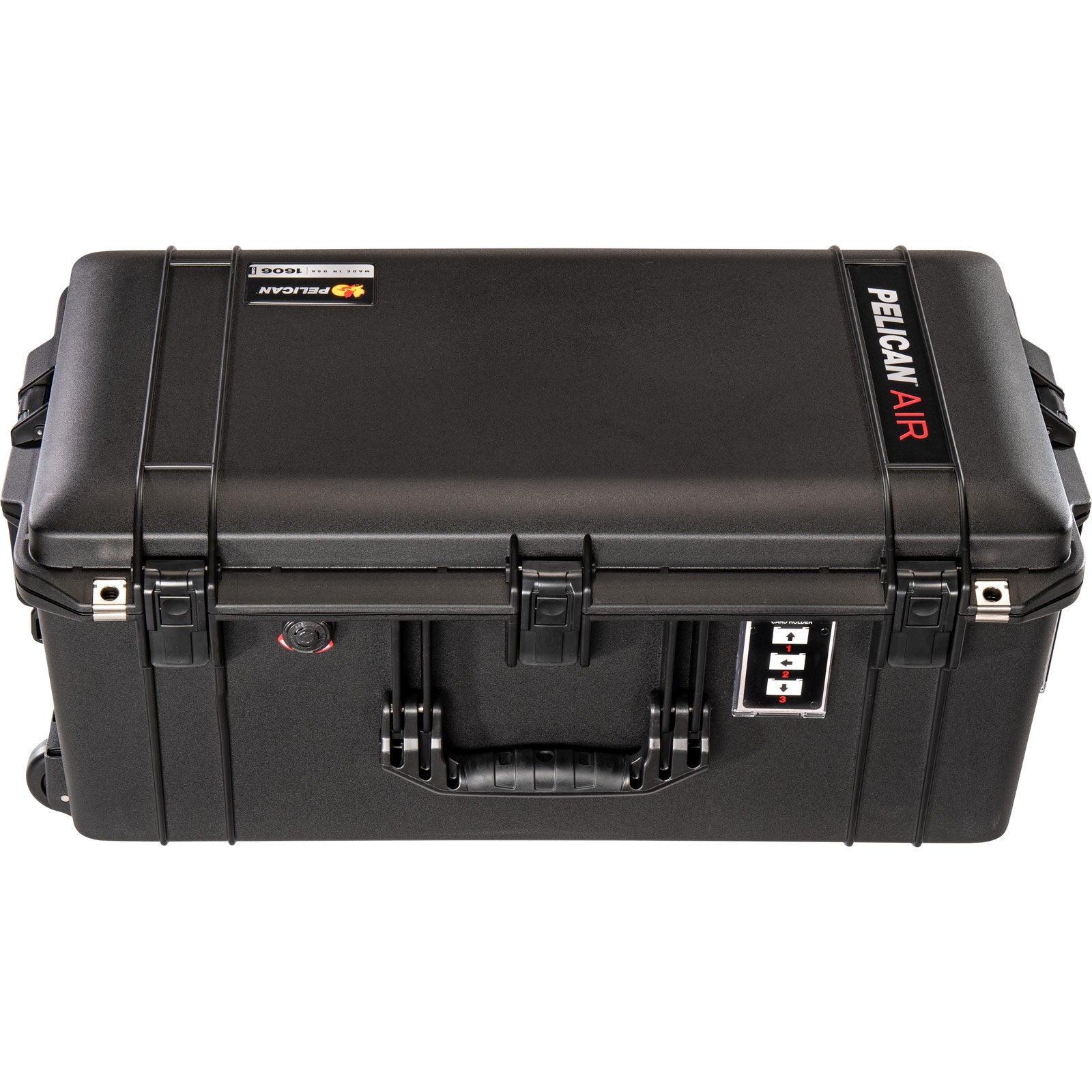 PELICAN Pelican 016060-0000-110 1606 Wheeled Air Case With Foam (27.42 x 15.13 x 11.83 inches)