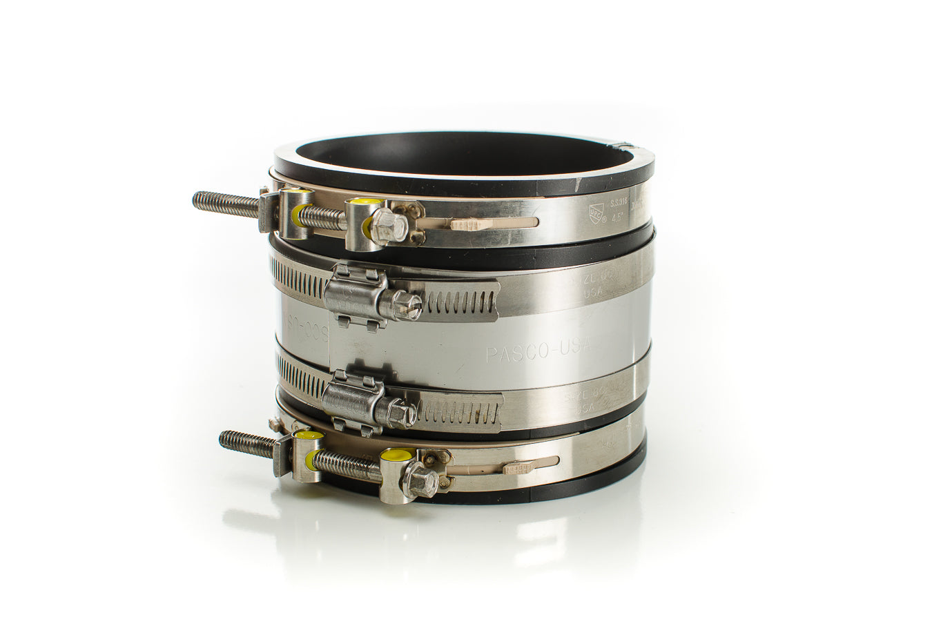 PASCO Pasco 5644PRC 4 in CI/PL to CI/PL flexible coupling with SS ring (4 in) replacement 5644PRC