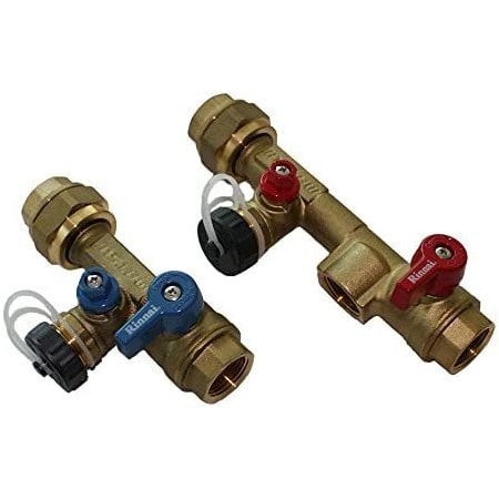 RINNAI Rinnai MIVK-T-LW-2 Plumbing installation valve kit threaded (1 pack)