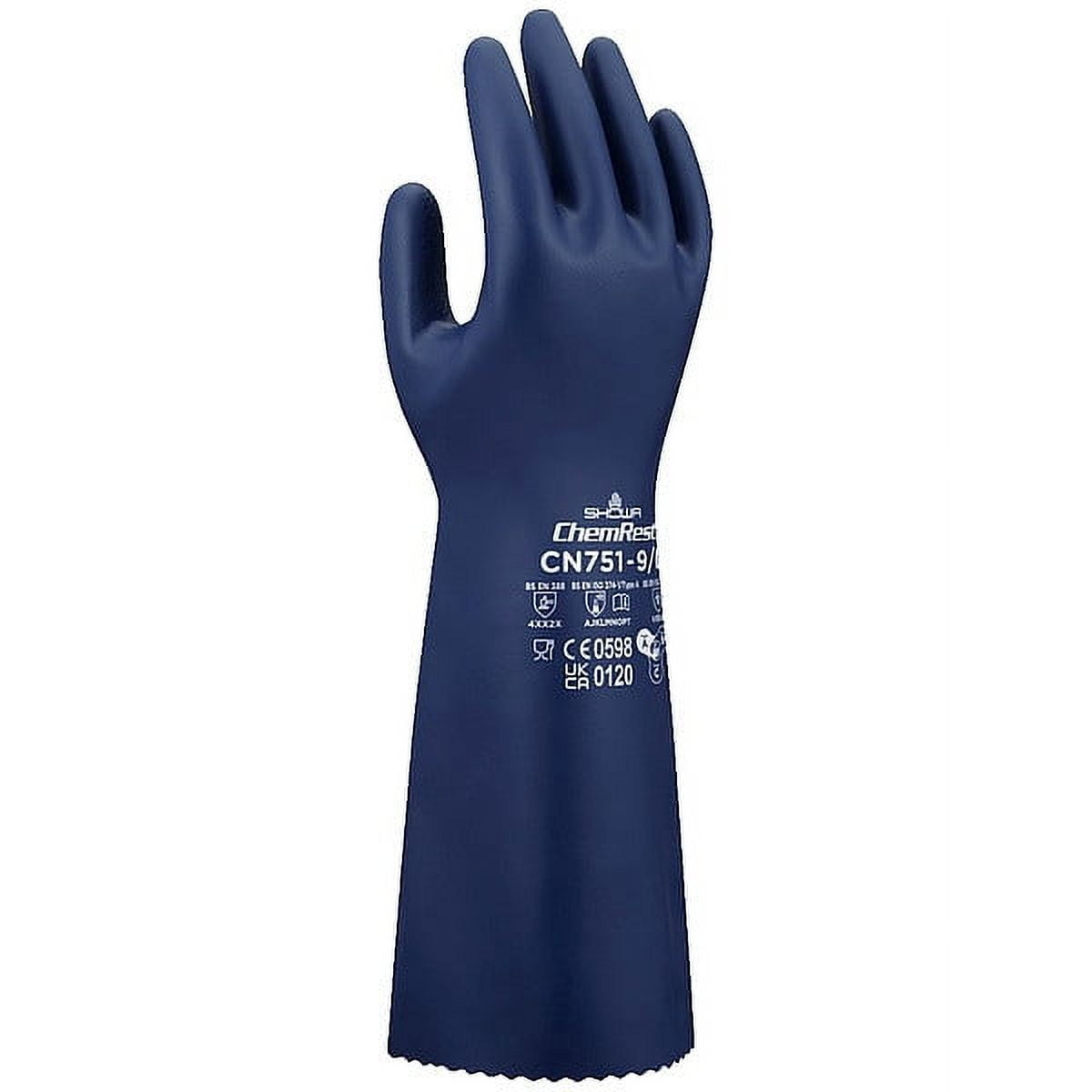 SHOWA Showa CN751M-08 Chemical-Resistant Gloves Medium (Pair)
