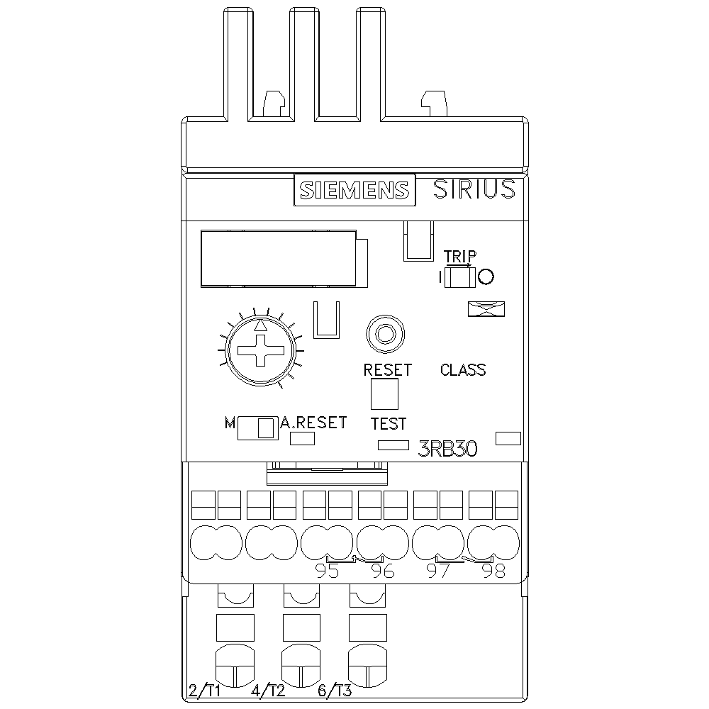 SIEMENS Siemens 3RB30162TE0 Overload Relay Solid-state 4-16A (Size S00, Class 20)