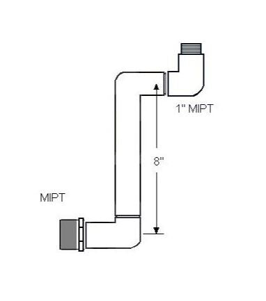WESTLAKE PIPE & FITTINGS Westlake Pipe and Fittings G302-000 Lasco Swing Joint 1-1/2 S J MPT Ell Outlet (Carton of 5)
