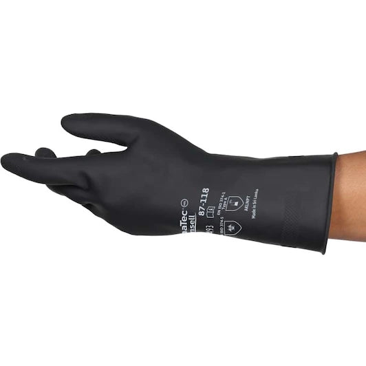 ANSELL Ansell 87118100 AlphaTec 87-118 natural rubber latex gloves size 10 (pair)