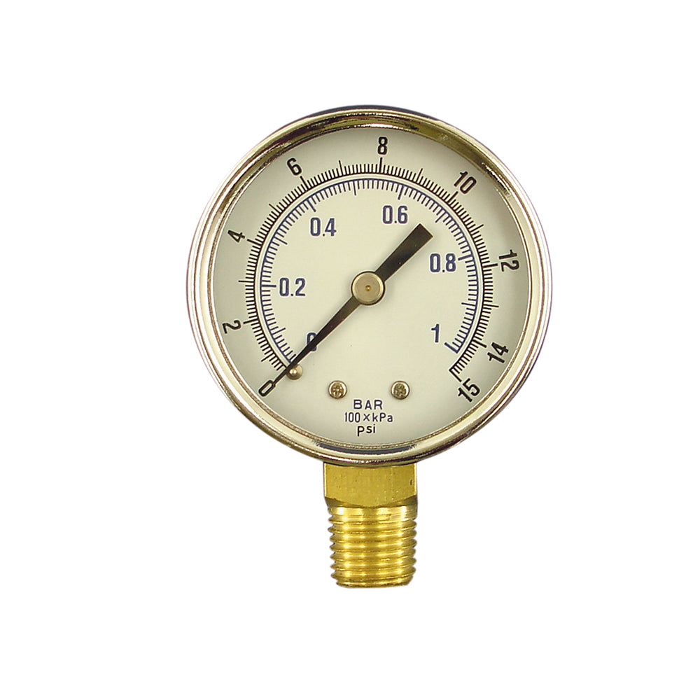 BRAXTON HARRIS COMPANY Braxton Harris Company PG2-15 Pressure Gauge 2 inches x 15 lb