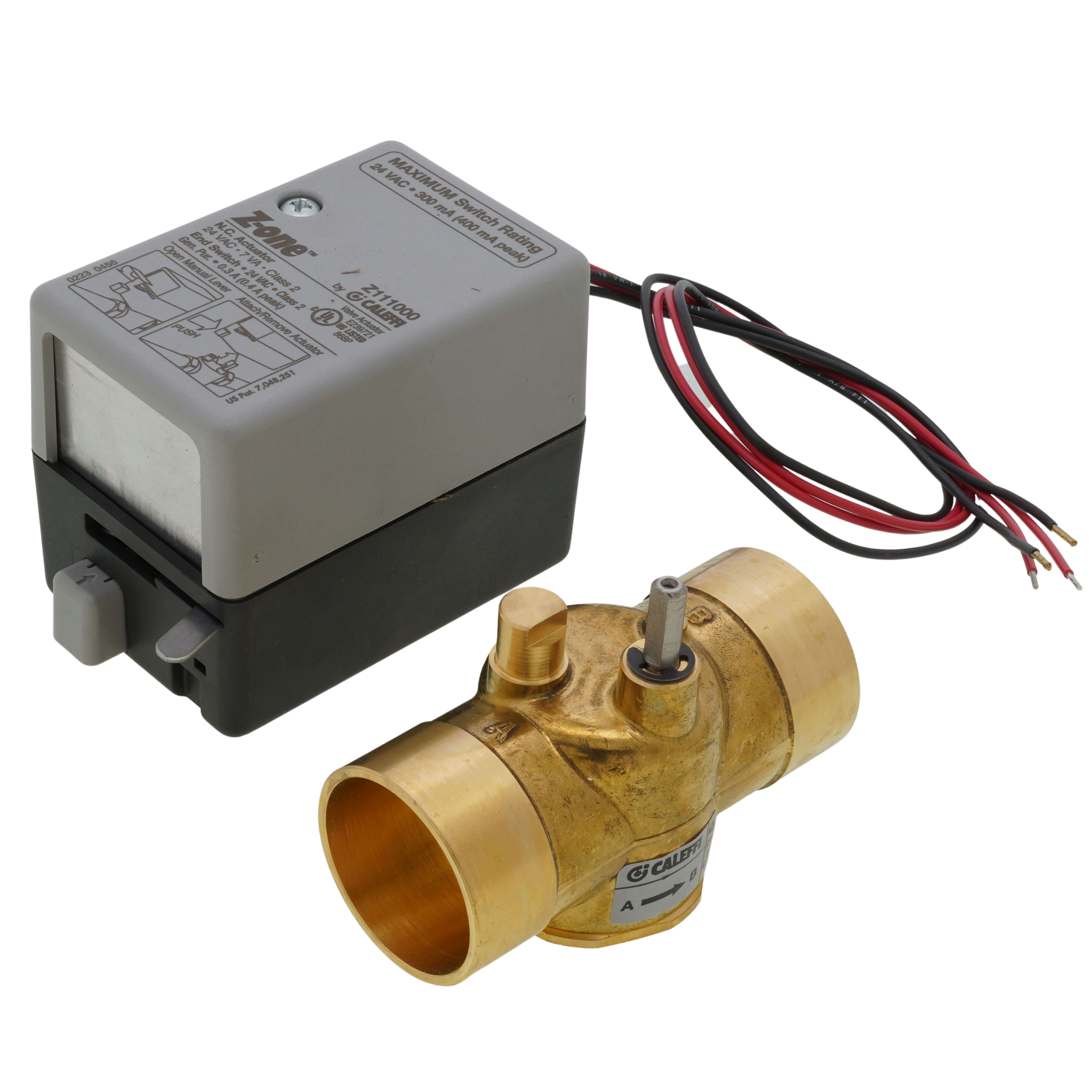 CALEFFI Caleffi Z47 Z-One 2-Way Zone Valve 24 V (1-1/4 inches)