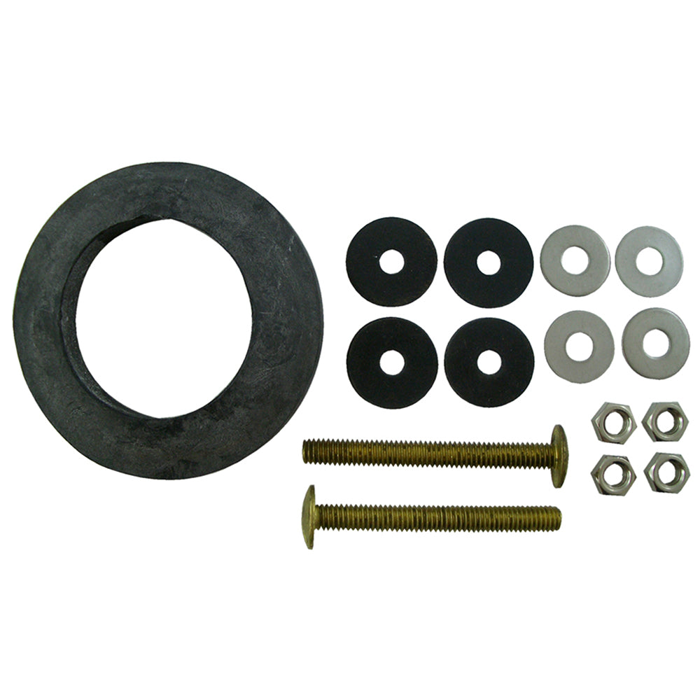 BRAXTON HARRIS COMPANY Braxton Harris Company TBBHA2 5/16 in x 3 in Brass Tank to Bowl Bolt Kit (Per Set)