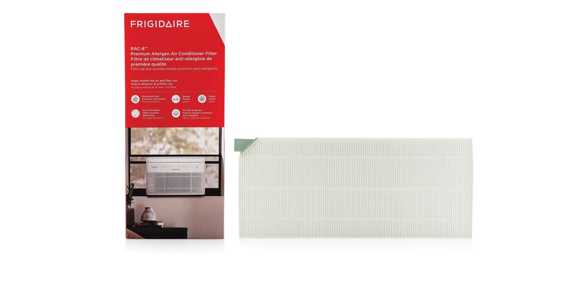 FRIGIDAIRE Frigidaire FRPARAC8 PureAir RAC-8 Premium Allergen Air Conditioner Filter 1 Pack (Replacement FRPARAC8)