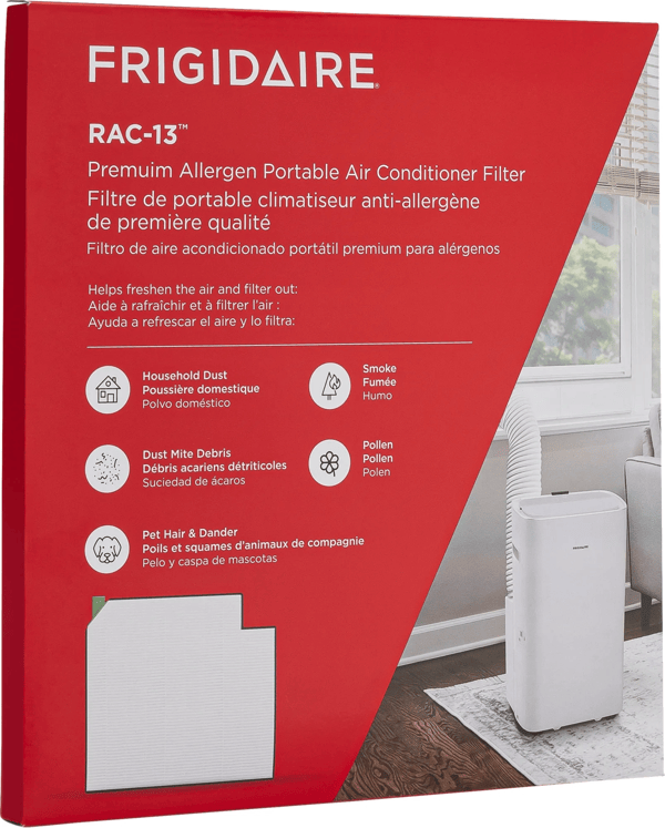 FRIGIDAIRE Frigidaire FRPARAC13 PureAir RAC-13 Premium Allergen Air Filter (13 in x 12 in x 1 in) FRPARAC13