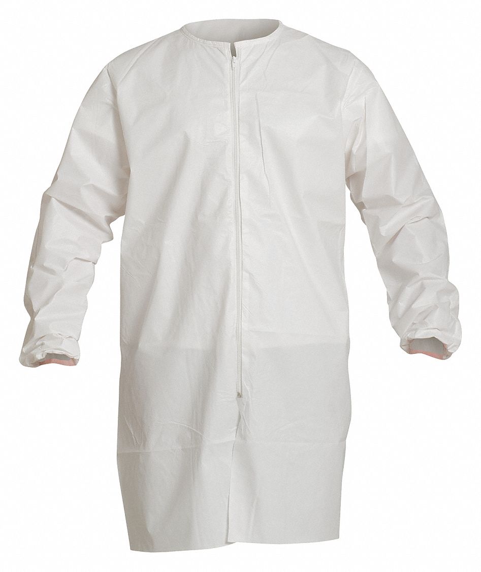 DUPONT Dupont PC271SWHMD00300B Lab Frock Size 30