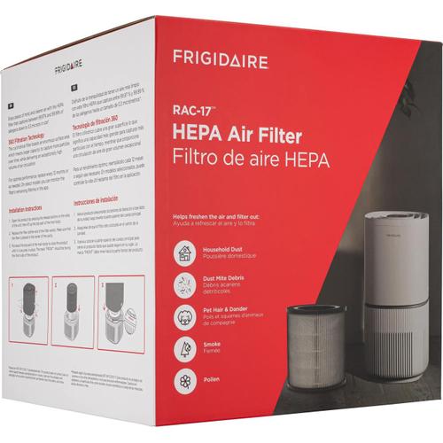 FRIGIDAIRE Frigidaire FRPARAC17 PureAir RAC-17 HEPA air filter (Pack of 1) FRPARAC17