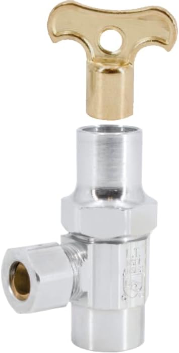 LEGEND VALVE Legend Valve 114-146NL Angle Multi-Turn Stop Valve (1/2 SWT x 3/8 OD)