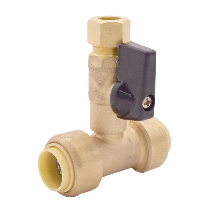 LEGEND VALVE Legend Valve 456-156NL InstaLoc II Tee (1/2 Push-Fit x 3/8 OD Comp)
