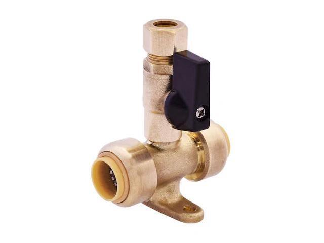 LEGEND VALVE Legend Valve 456-156NL InstaLoc II Tee (1/2 Push-Fit x 3/8 OD Comp)