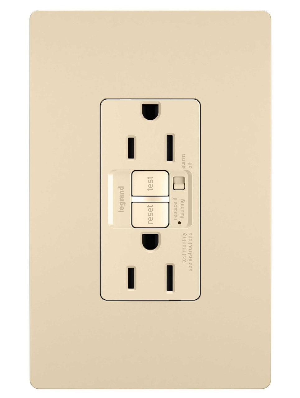 LEGRAND Legrand 1597-TRAI Radiant Tamper-Resistant 15A GFCI Receptacle (Duplex) 1597TRAI