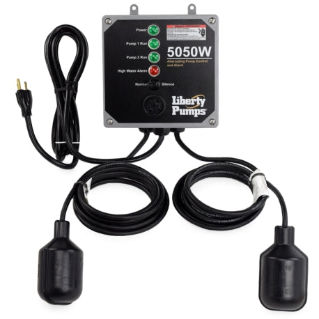 LIBERTY PUMPS Liberty Pumps 5050W Duplex control for sump applications 115V (wide-angle floats) 5050W