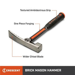 Crescent CHSBK15 Steel Brick Hammer 15 oz