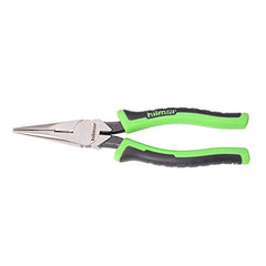 Hilmor 1885398 Needle Nose Pliers 8 Inches Long Nose with Overmolded Rubber Handles