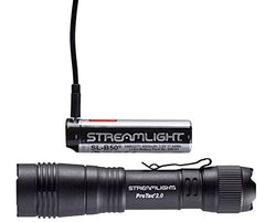 Streamlight 89000 ProTac 2.0 2000-Lumen Rechargeable Tactical Flashlight with USB C Cable and Holster