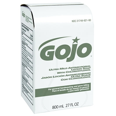 Gojo 9212-12 Ultra Mild Antimicrobial Lotion Soap with Chloroxylenol, 800 mL