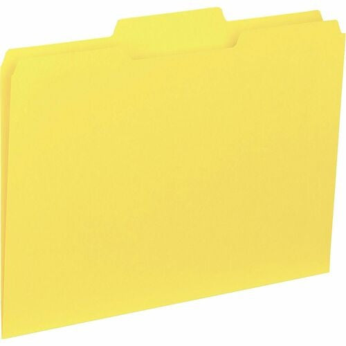 BUSINESS SOURCE Business Source BSN43559 Interior File Folder Yellow 100pk